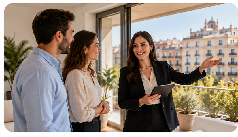 Property viewings and negotiation in Barcelona